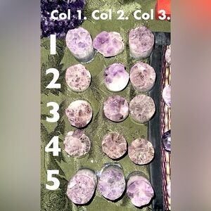 Amethyst Point Cores (Cupcake) Columns 1, 2, 3 - Price for 1